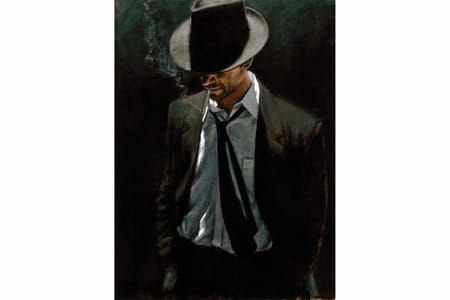 Artwork Title: Man in Black Suit III