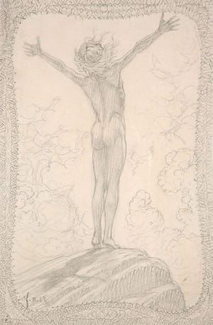 Artwork Title: Sketch for “Light Prayer” (Entwurf für “Lichtgebet)