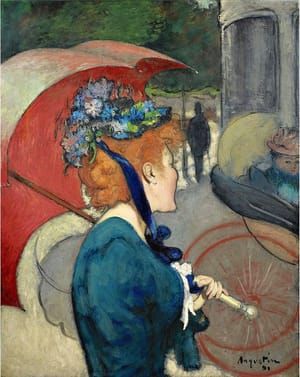 Artwork Title: Femme à l'ombrelle