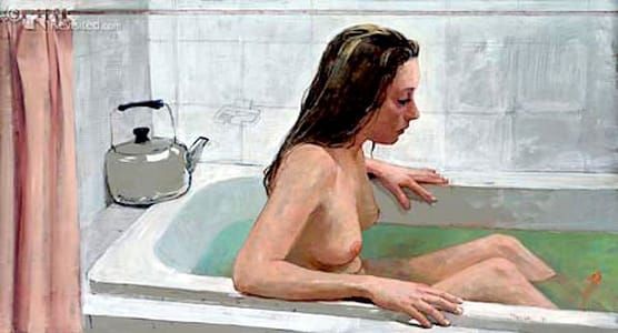 Artwork Title: Severien in bad (Severien in the bath)