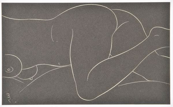 Artwork Title: Female Nude, reclining