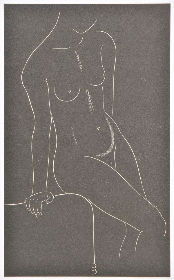 Artwork Title: Female Nude, seated
