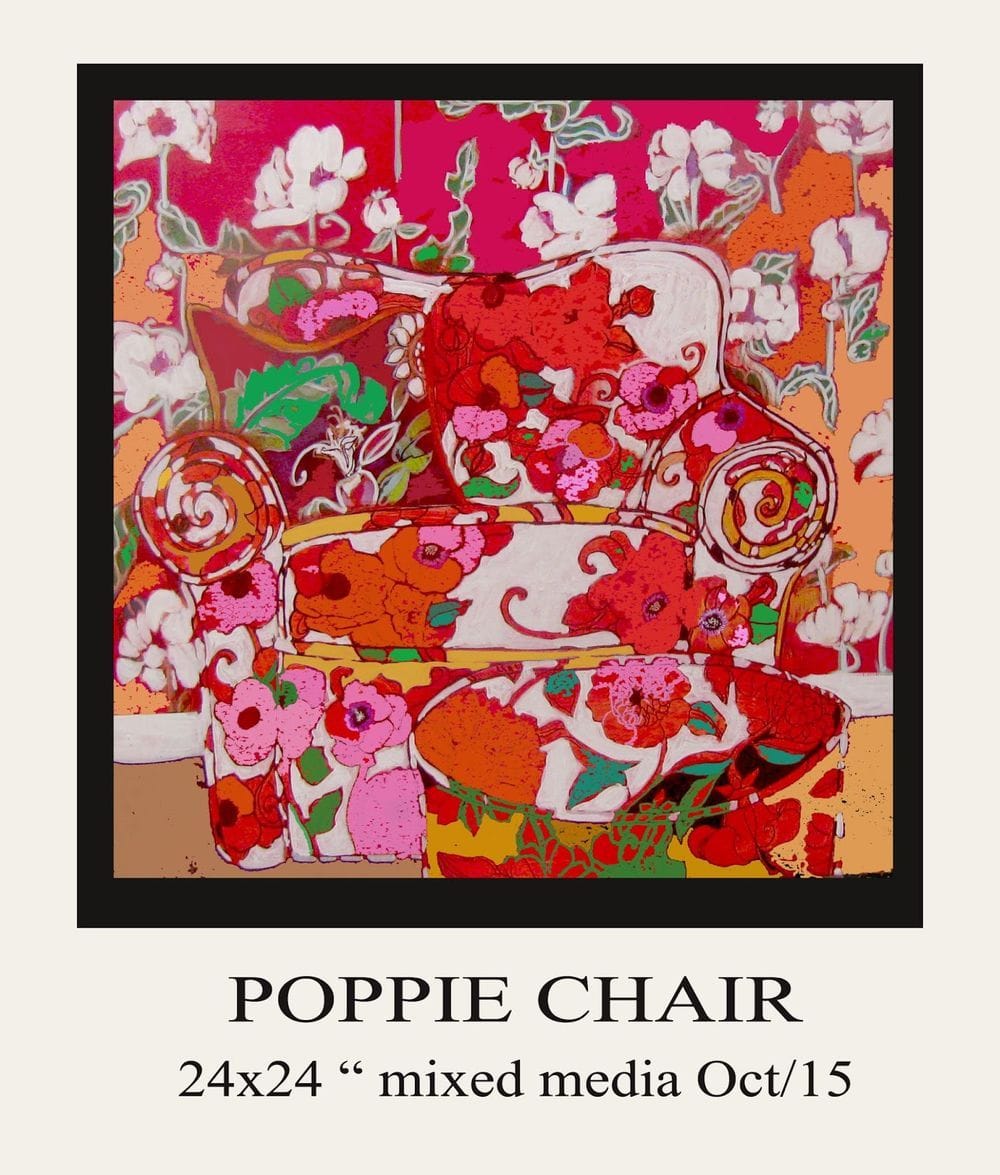 Artwork Title: Poppies Chair