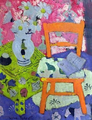 Artwork Title: Still Life, Orange Chair