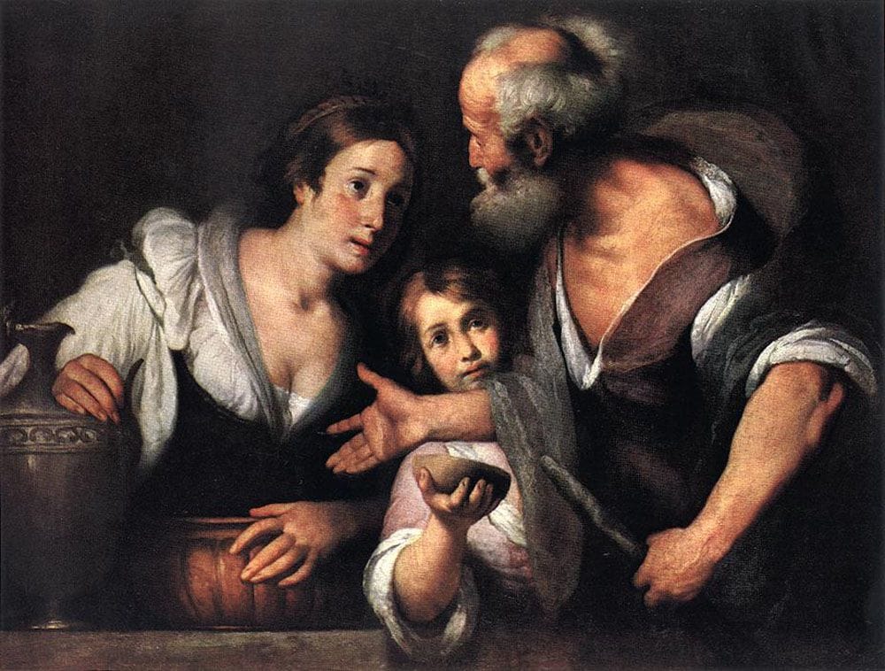 Artwork Title: Prophet Elijah And The Widow Of Sarepta