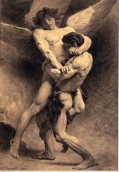 Artwork Title: Jacob Wrestling with the Angel