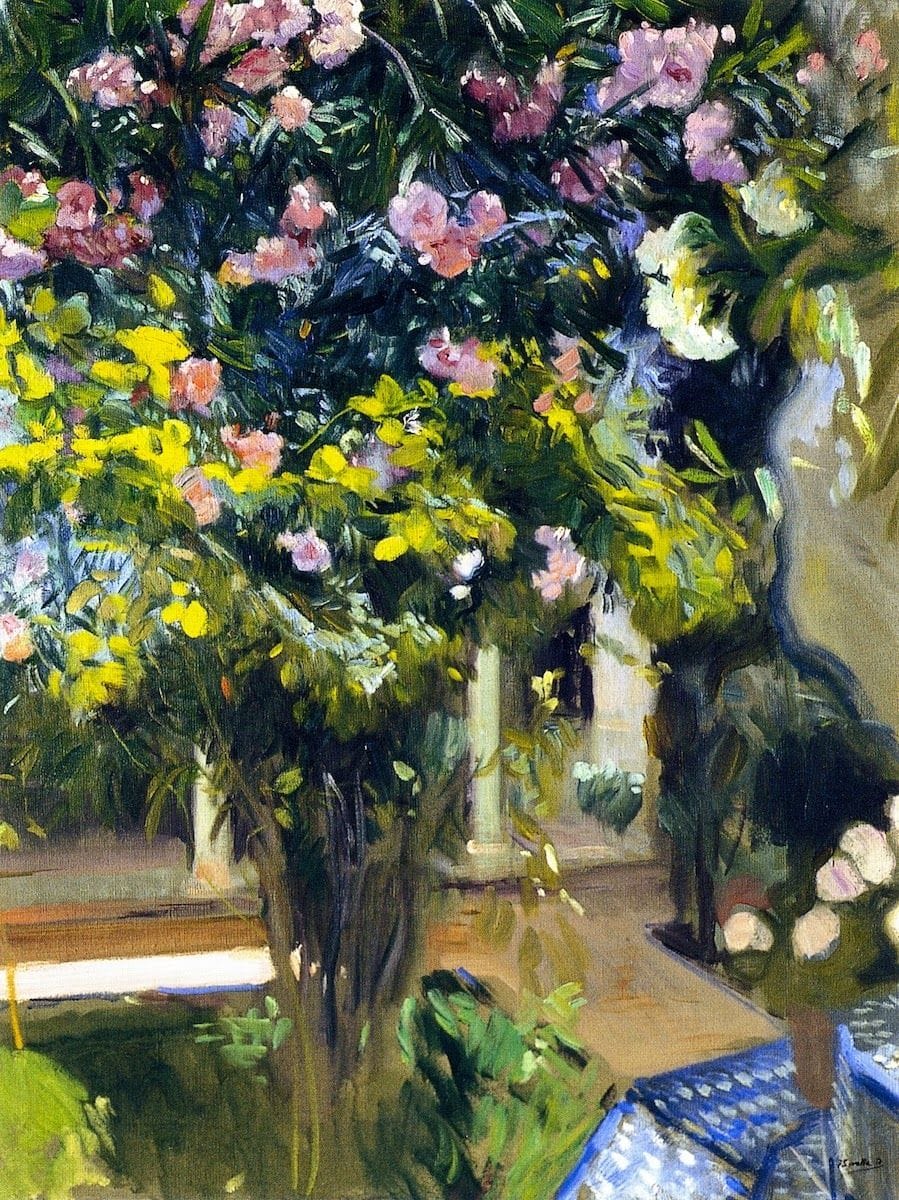 Artwork Title: Oleanders in the Patio of the Sorolla House