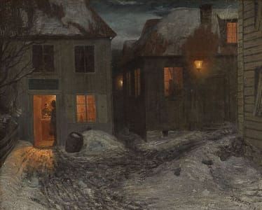 Artwork Title: Interior of a Small Town, Kragerø