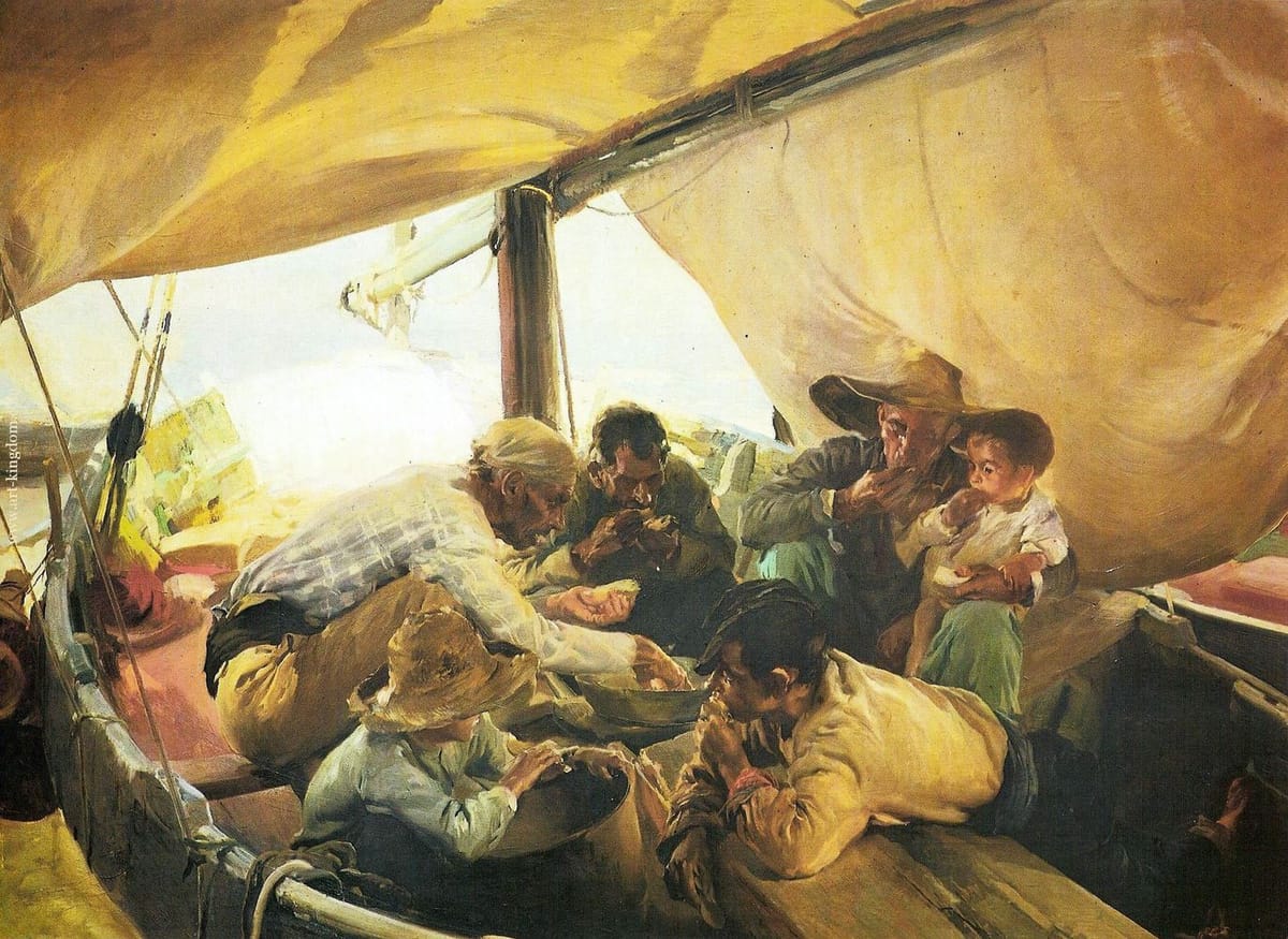 Artwork Title: Meal On The Boat