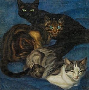 Artwork Title: Cats, .1920-1925