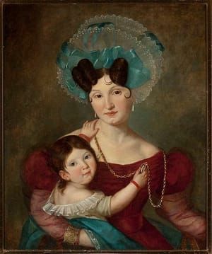 Artwork Title: Portrait of Maria Anna Rawicz with Son