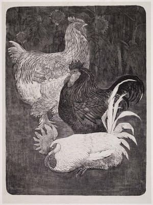 Artwork Title: Drie Hanen (Three Roosters)  1898