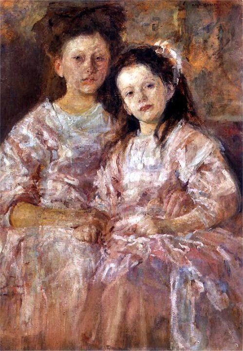 Artwork Title: Portrait of Helena and Wladyslawa Chmielarczykówien (Portrait girls)