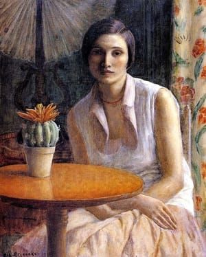 Artwork Title: Portrait of a Woman with Cactus