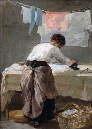 Artwork Title: Woman Ironing