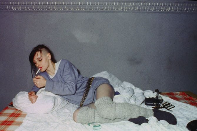 Artwork Title: Christiane F. in her room, Hamburg