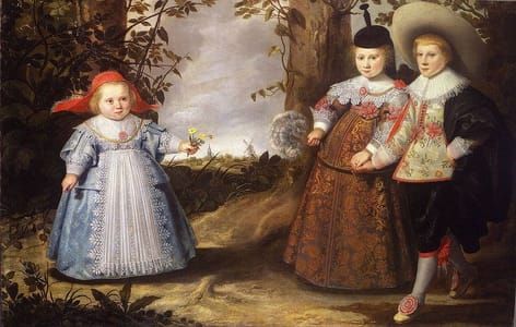 Artwork Title: Three Children in a Landscape