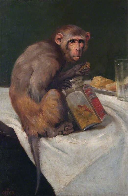 Artwork Title: Monkey and a Jar