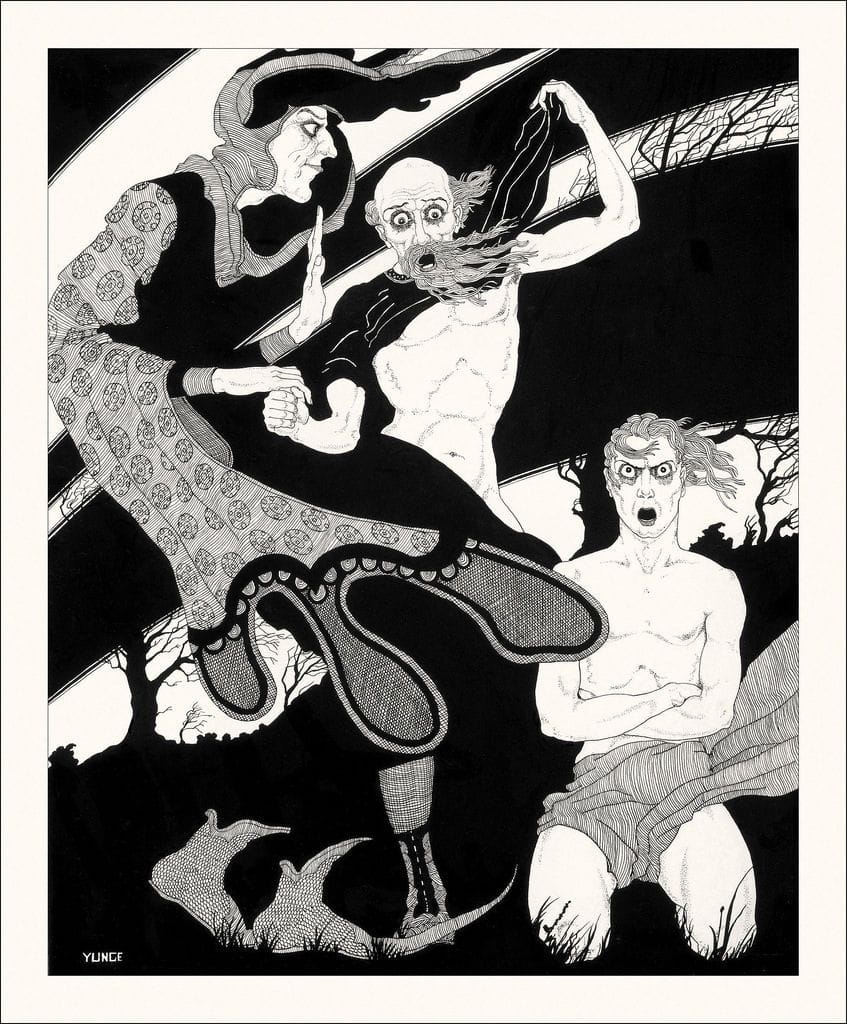 Artwork Title: Illustration for Shakespeare's King Lear:  Act III, Scene 4. Lear’s Fool tells him to keep his cloth