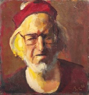 Artwork Title: Portrait of a Grumpy Old Man (Self Portrait)
