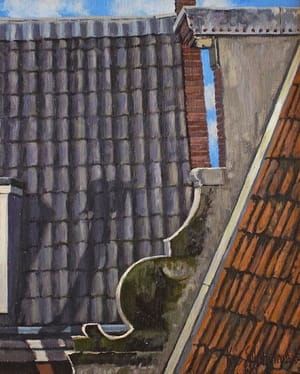 Artwork Title: Amsterdamse daken (Amsterdam Roofs)