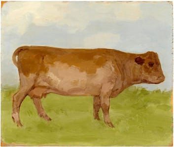 Artwork Title: Brown Cow in a Landscape