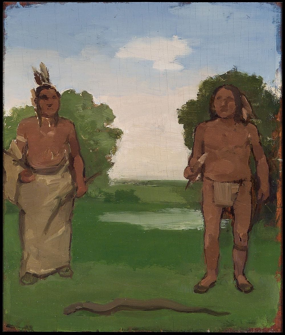 Artwork Title: Landscape with Two Indians