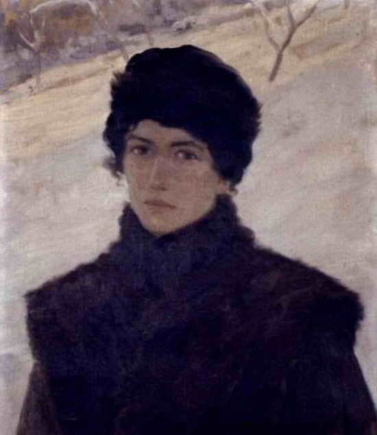 Artwork Title: Self Portrait with Fur Hat