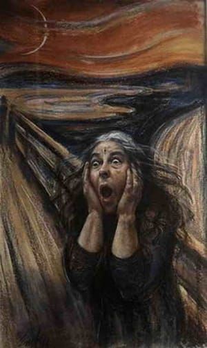 Artwork Title: Self Portrait (The Scream)