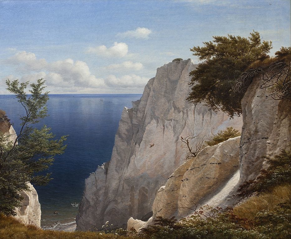 Artwork Title: Painting from the Cliffs of Møn, Denmark