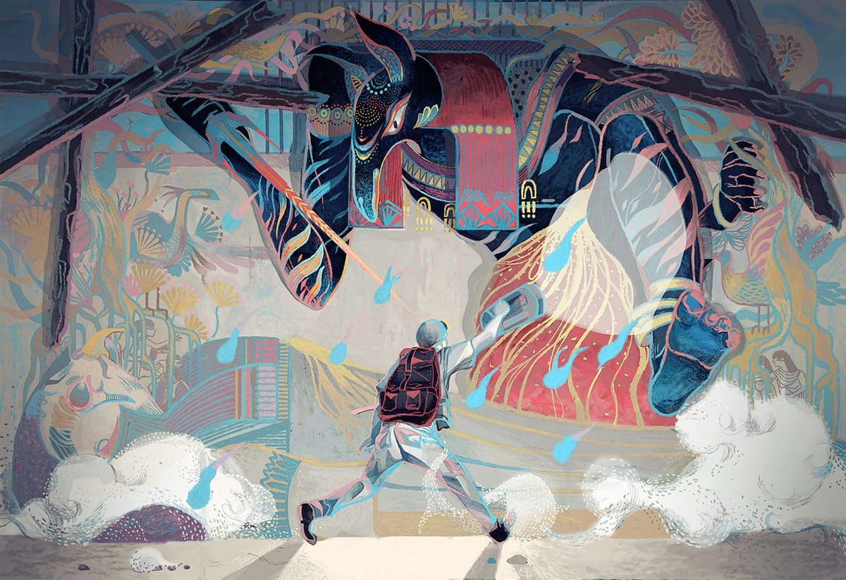 Artwork Title: Unexpected Visitor