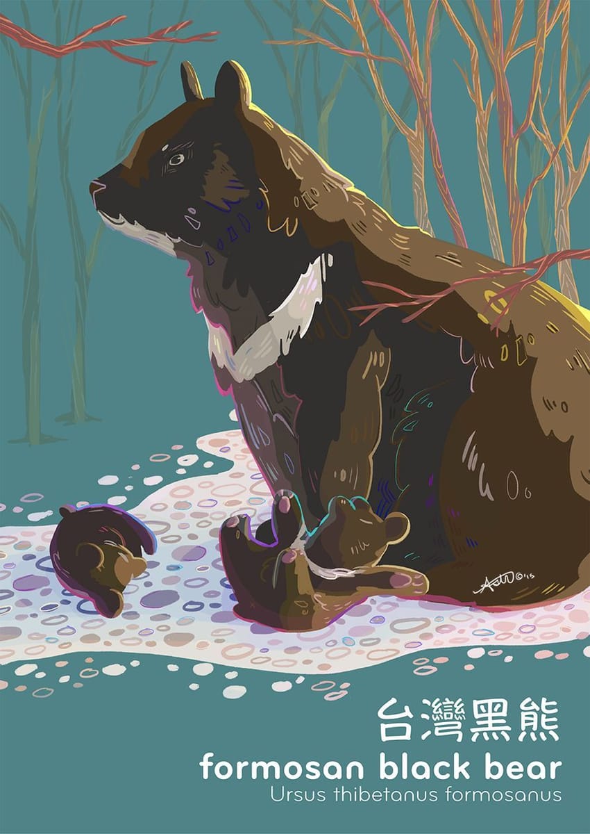 Artwork Title: Formosan Black Bear