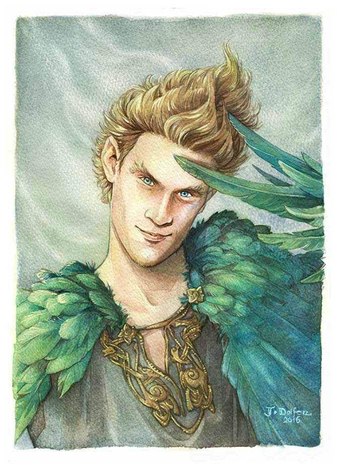 Artwork Title: Loki - Cloak of Feathers