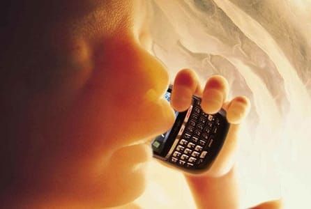 Artwork Title: Fetus with  Cell Phone