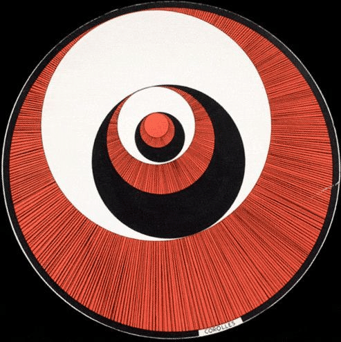 Artwork Title: Rotorelief No. 1 – Corolles – Modèle Déposé (recto)