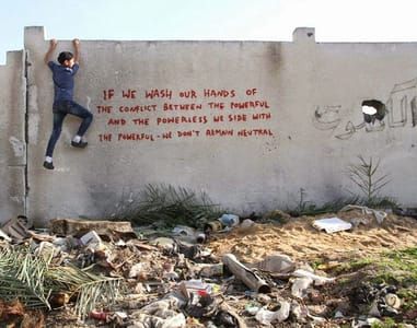 Artwork Title: (Artwork Created In Gaza)