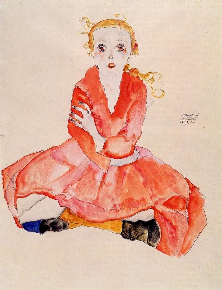 Artwork Title: Seated Girl Facing Front