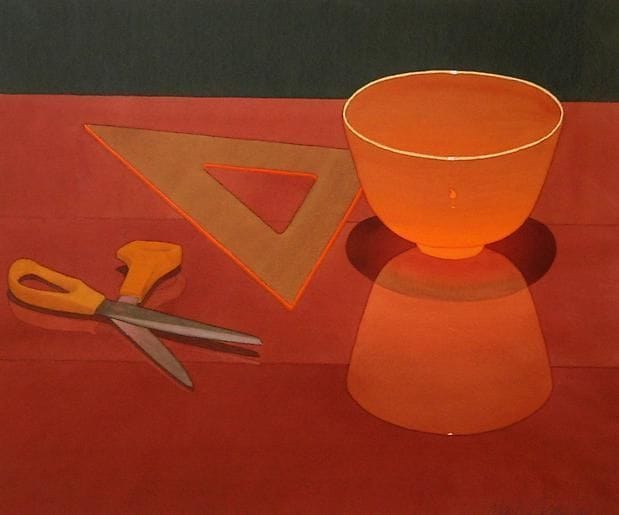 Artwork Title: Orange Glass Bowl
