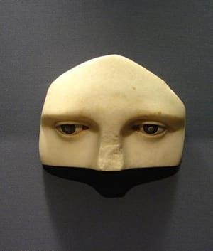 Artwork Title: Upper part of a marble face. From the Asklepieion in Athens