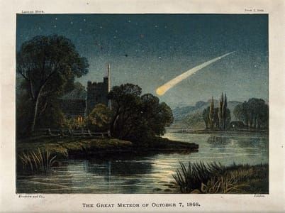 Artwork Title: A Meteor in the Night Sky (The great meteor of October 7)