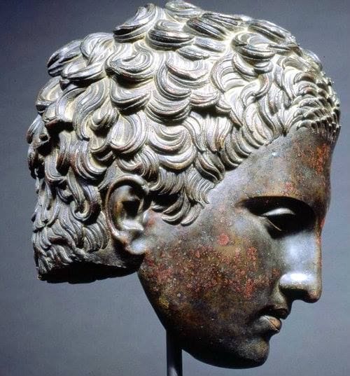 Artwork Title: Roman, Head of an Athlete (Apoxyomenos) c. 2nd–1st century BCE