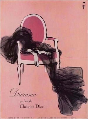 Artwork Title: Dior: Diorama Perfume Vintage Ad