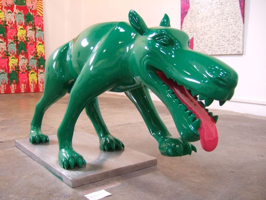 Artwork Title: Green Dog
