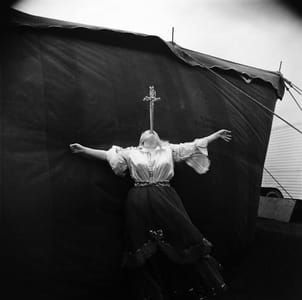 Artwork Title: Albino Sword Swallower At A Carnival, Maryland