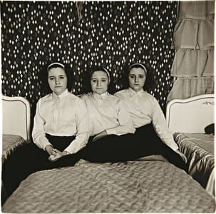 Artwork Title: Triplets in their Bedroom, N.J