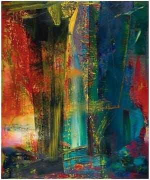 Gerhard Richter 1992 Abstraktes Bild Kunstkarte 
