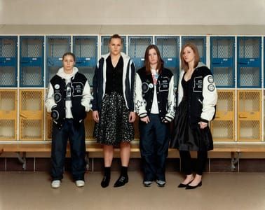 Artwork Title: Paris/Minnesota - Members of the Bemidji Lumberjacks Highschool Varsity Girls Basketball Team