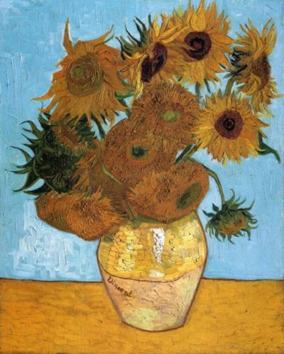 Artwork Title: Vase with Twelve Sunflowers