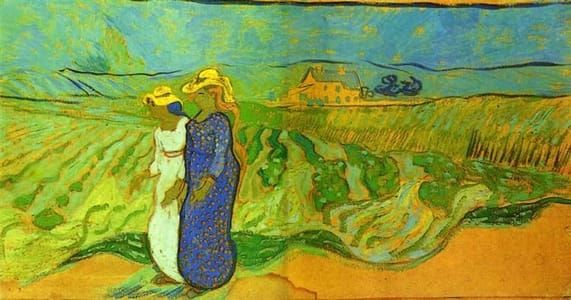 Artwork Title: Two Women Crossing the Fields