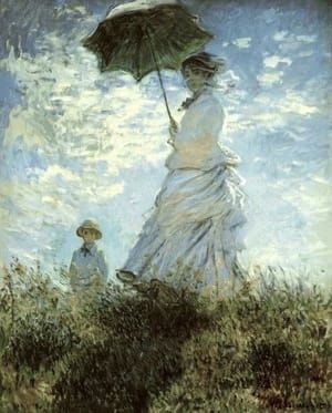 Artwork Title: Woman with a Parasol–Madame Monet and Her Son (La Promenade)